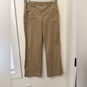 Ann Taylor LOFT Wide Leg Pants in Khaki Tan Size 10